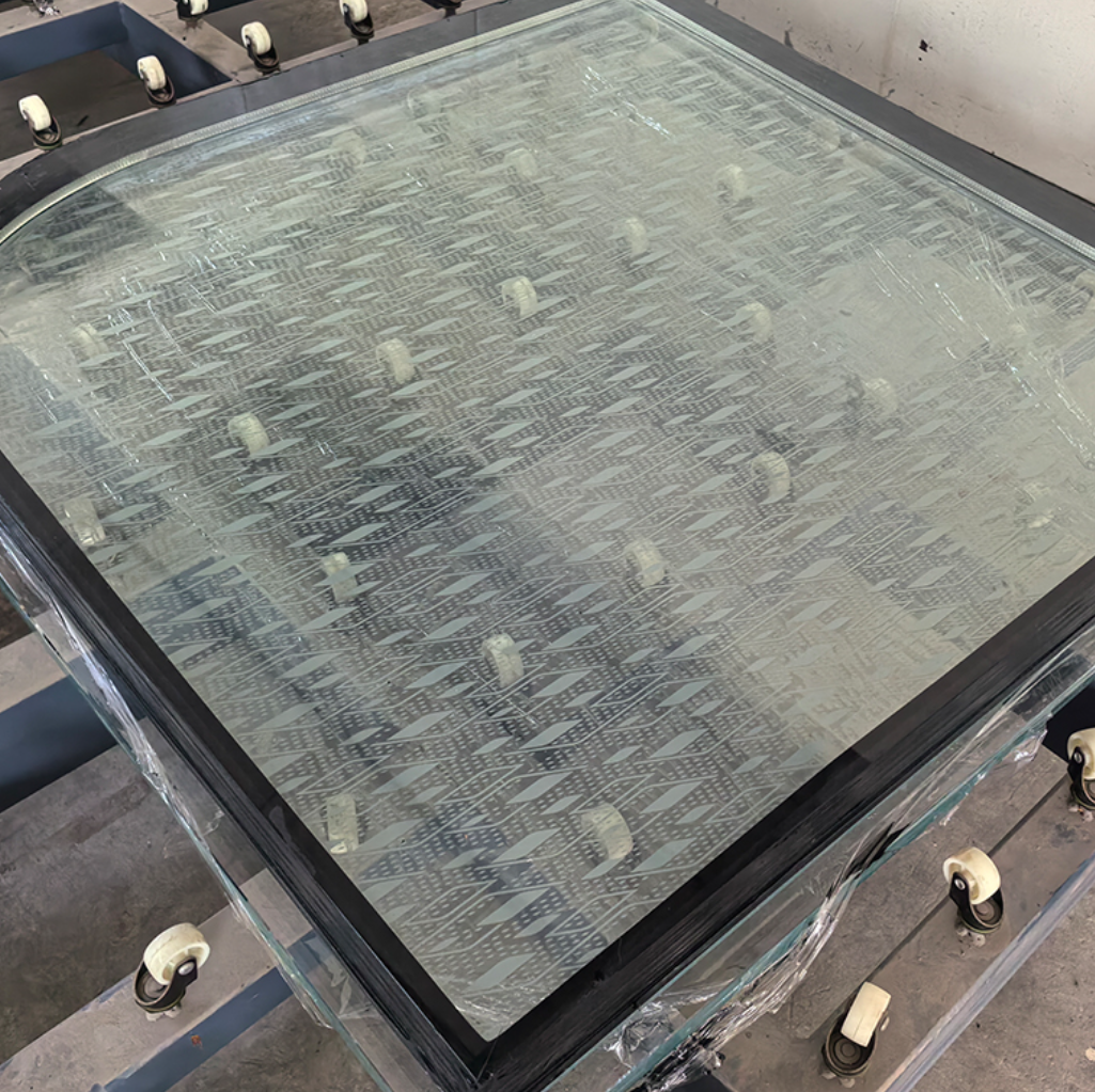 walkable fireproof glass floor