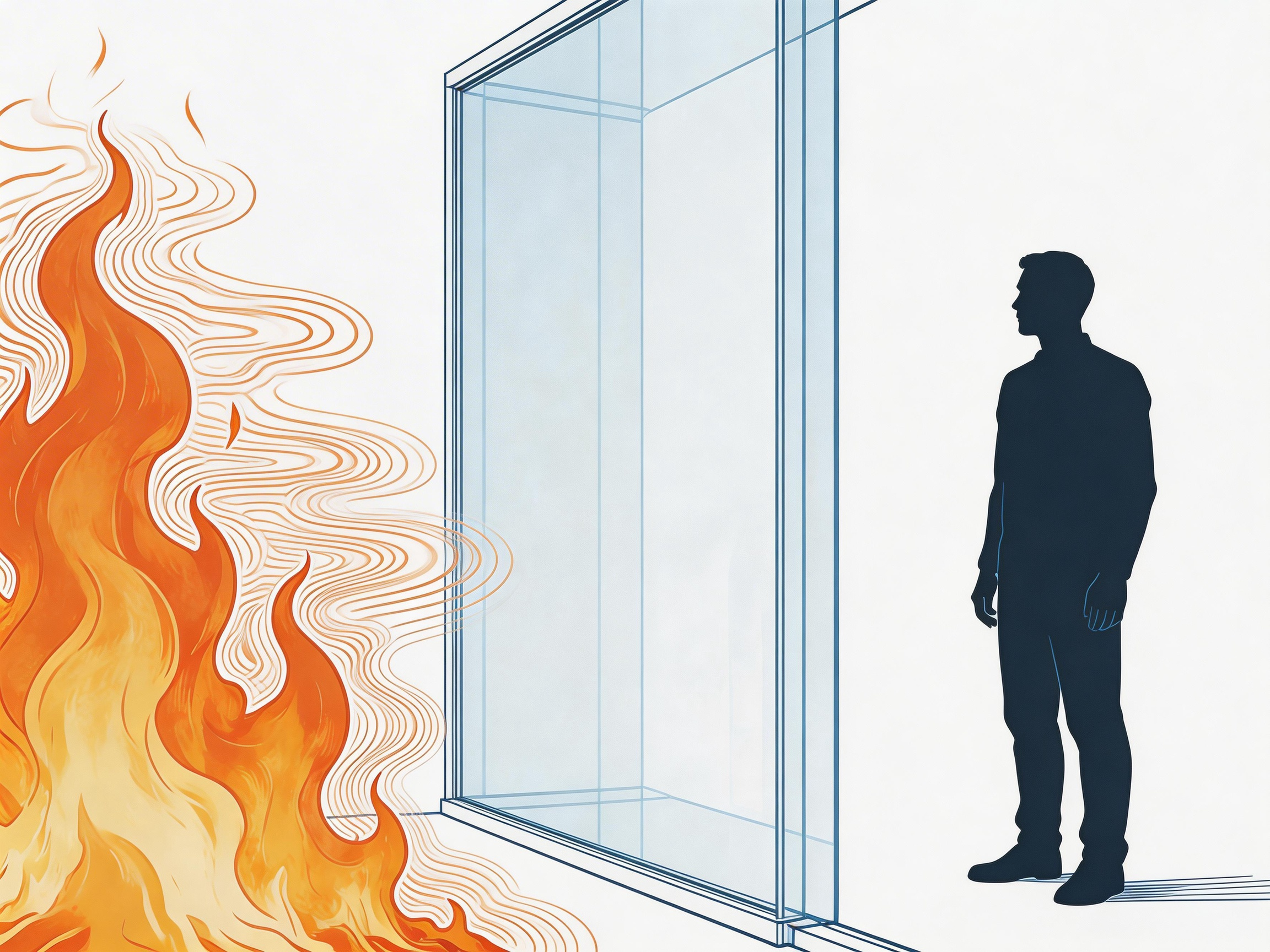 Fire resistant glass wall