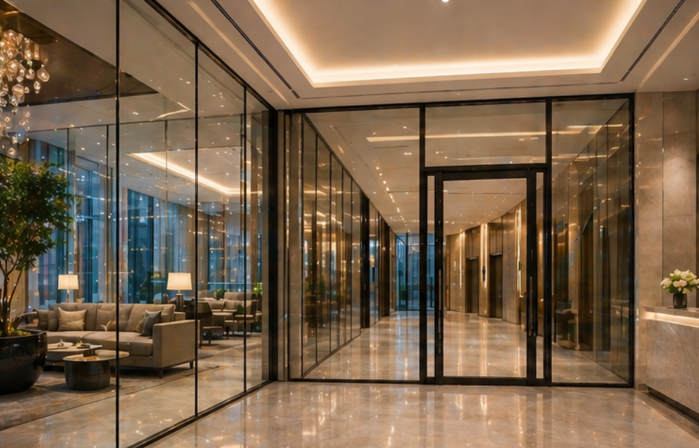 fire rated glass curtain wall