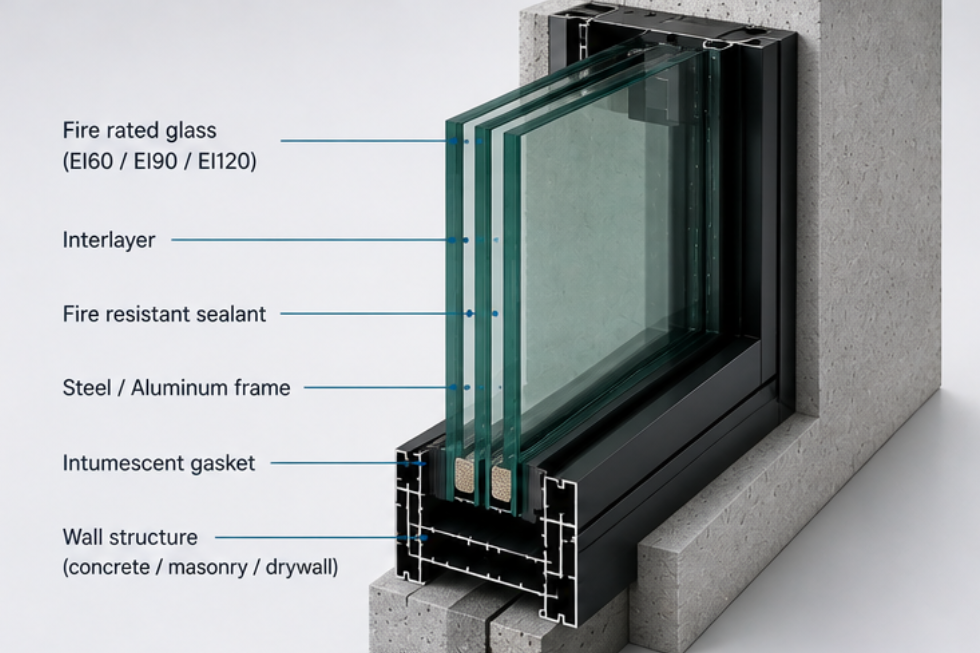Data center fire rated glass partitions​