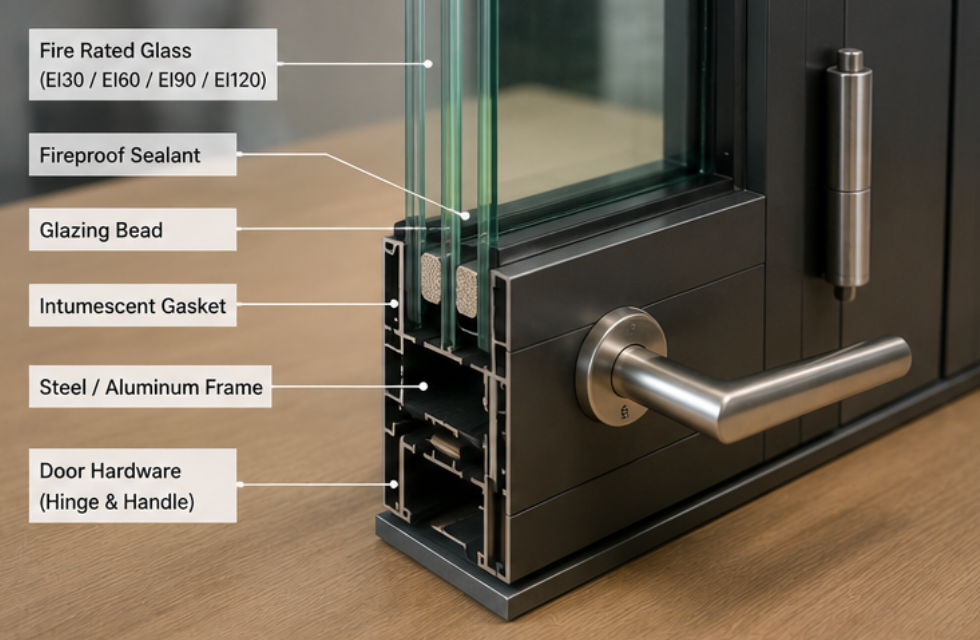 specifying fire rated glass walls​