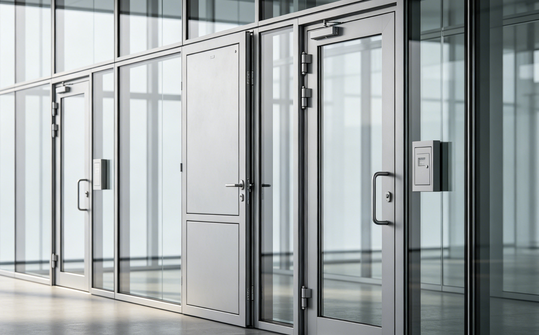 EI60 fire rated glass wall installation high-rise