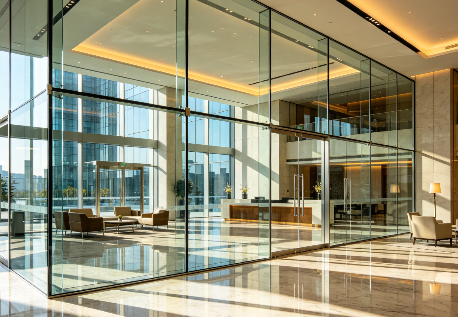 oversized fire rated glass panels