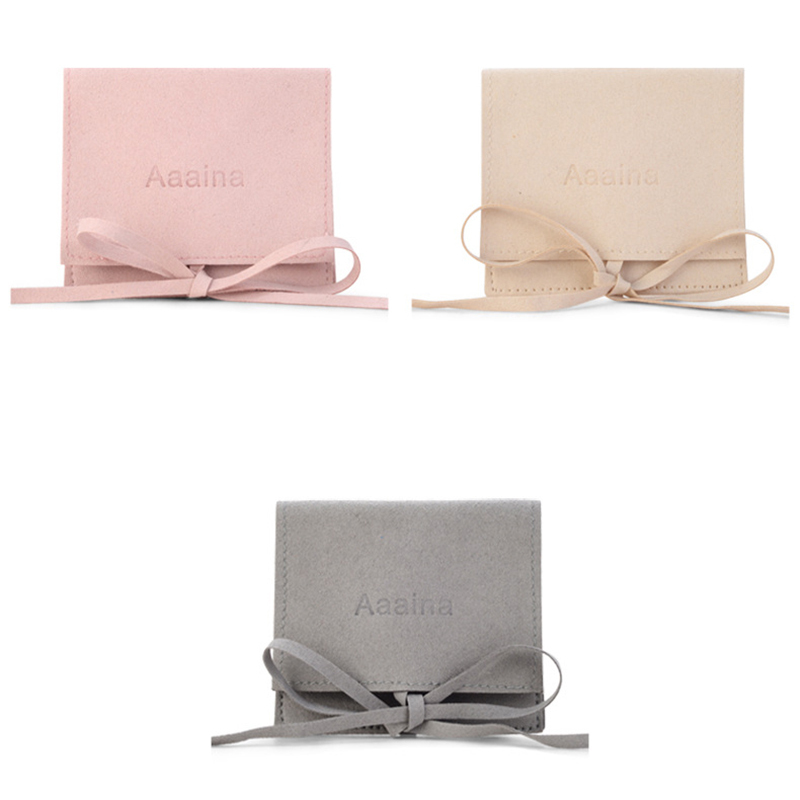 Bolsas de terciopelo con cordón de satén de seda con logotipo personalizado