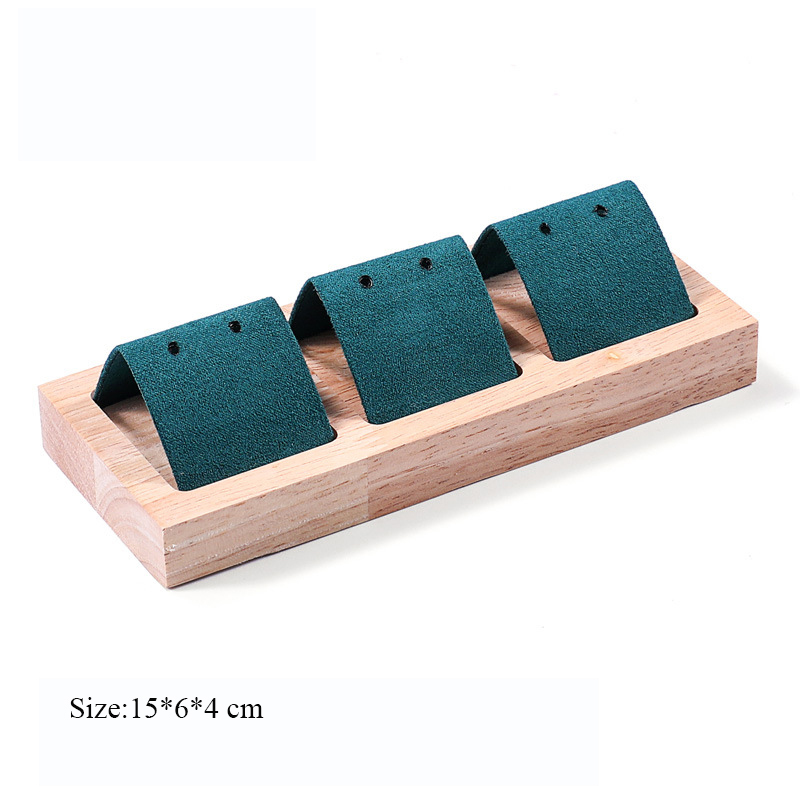 Présentoir à clous d'oreilles en bois, support à clous d'oreilles, présentoir à boucles d'oreilles en bambou