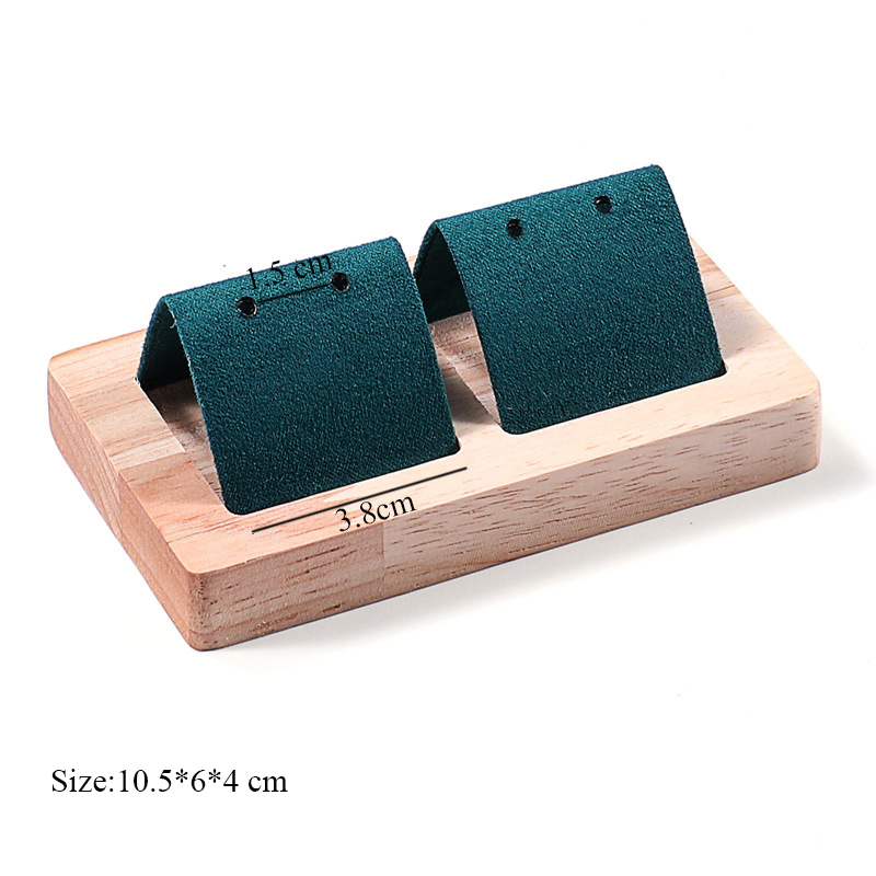 Présentoir à clous d'oreilles en bois, support à clous d'oreilles, présentoir à boucles d'oreilles en bambou