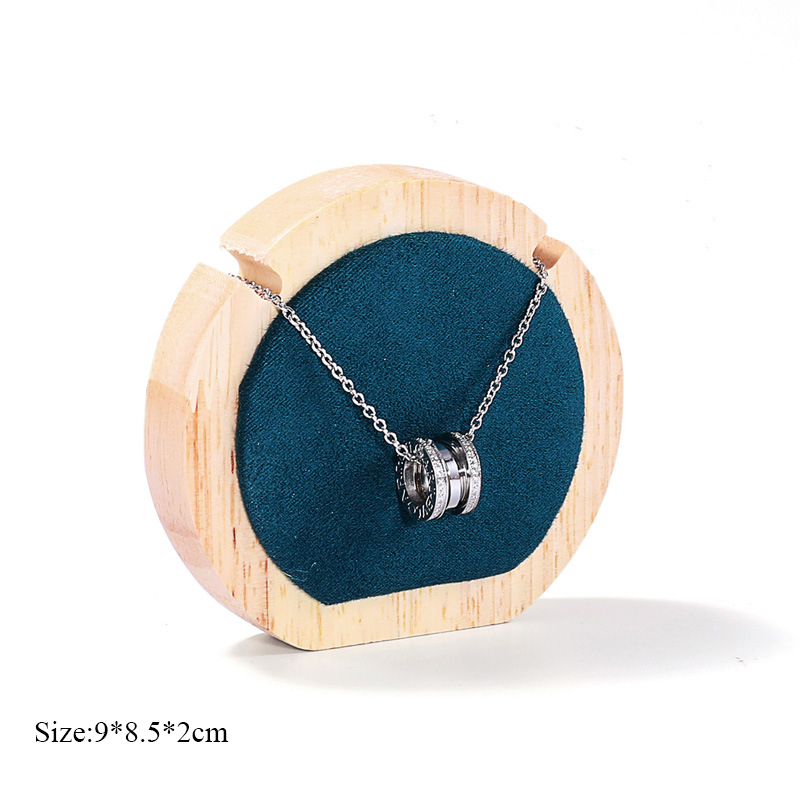 Présentoir à pendentifs en bois, accessoires de bijoux, présentoir à colliers en vrac, étagère