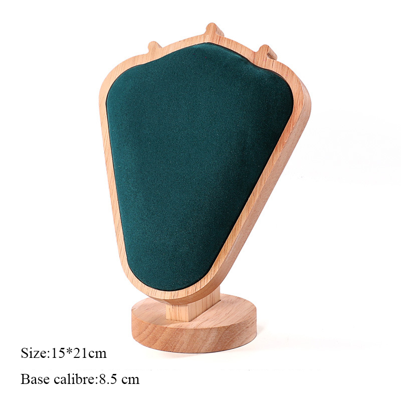 Présentoir à pendentifs en bois, accessoires de bijoux, présentoir à colliers en vrac, étagère