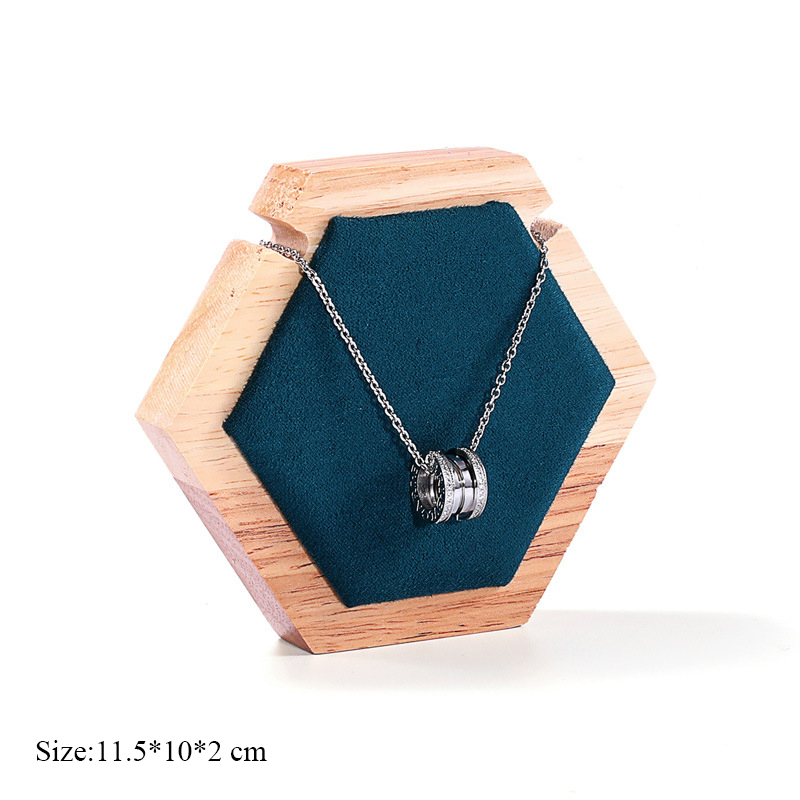 Présentoir à pendentifs en bois, accessoires de bijoux, présentoir à colliers en vrac, étagère