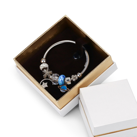 Cajas de regalo con tapa extraíble y papel blanco para embalaje de regalo de cartón