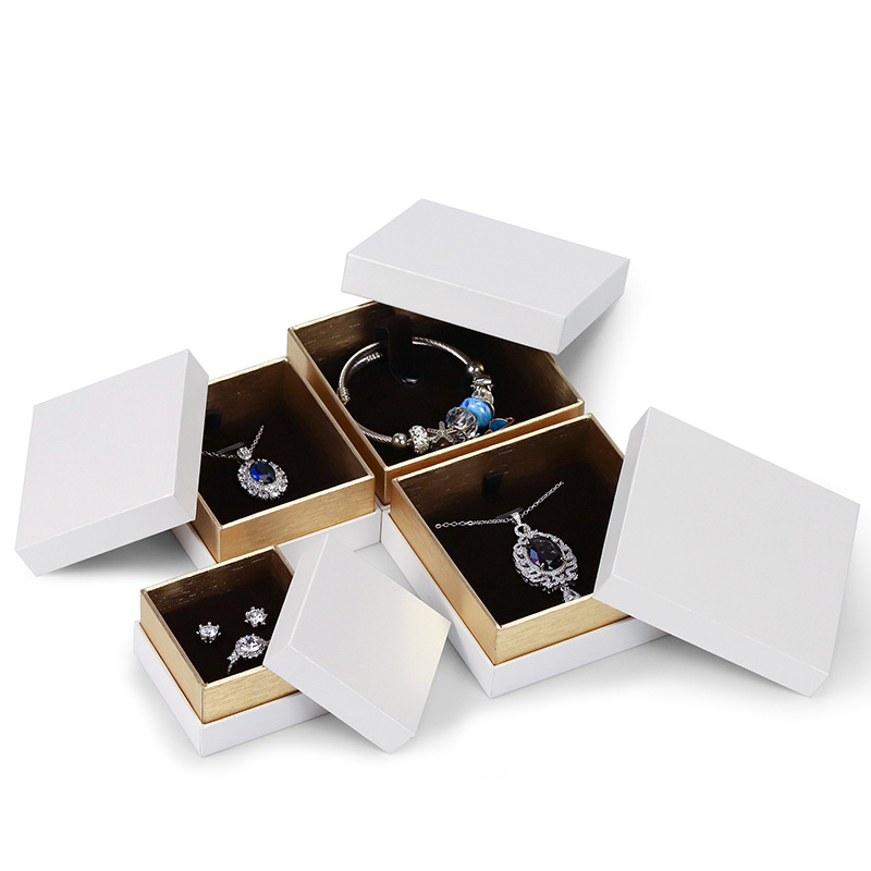 cardboard gift packaging white paper removable lid gift boxes