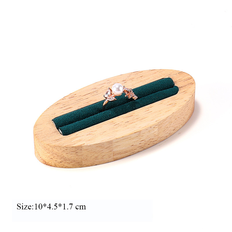 luxury wood couple ring display jewellery stand jewelry holder