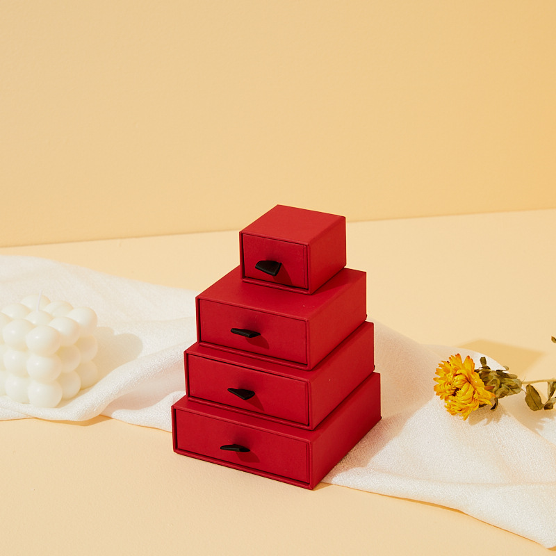 slide out hard paper earring packaging drawer box