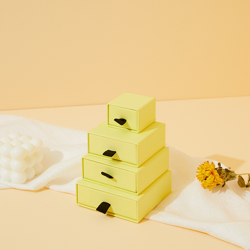 slide out hard paper earring packaging drawer box