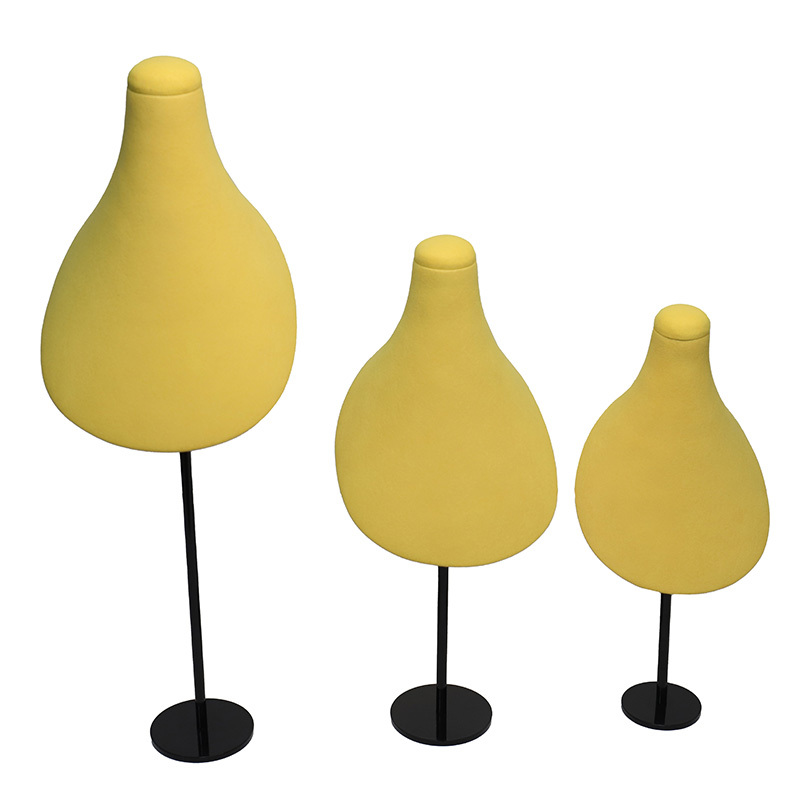 microfiber jewelry display for necklace stand earring shelf