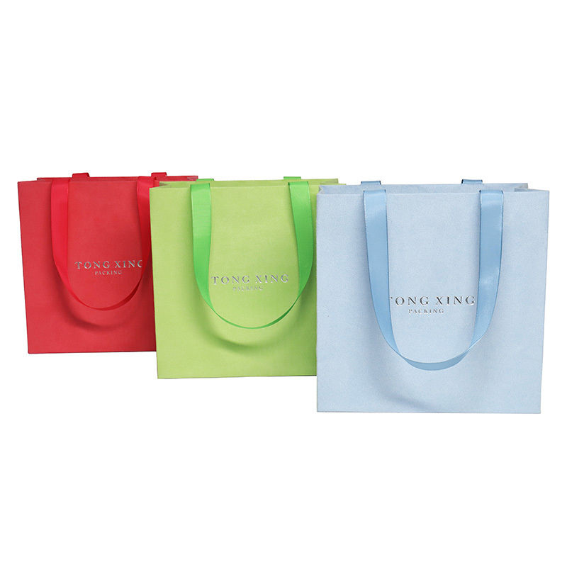 jewelry shopping gift promotional art paper packaging tote bags