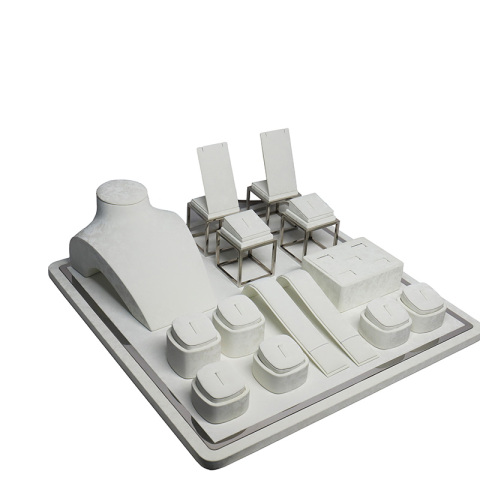 custom jewelry display necklace ring earring bracelet display stand set for store