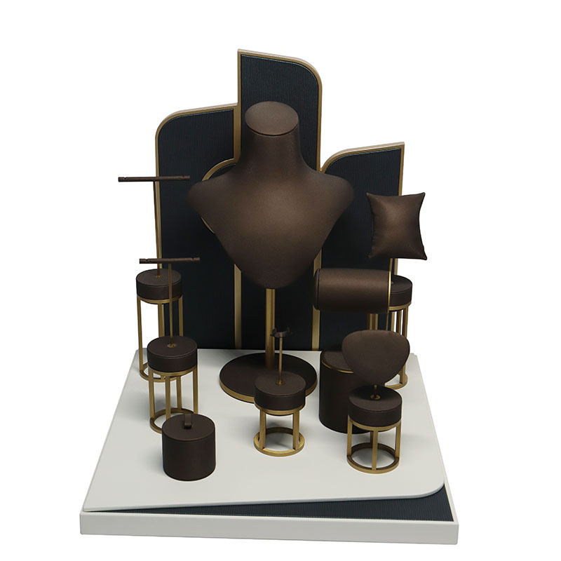 microfiber ring earring pendant necklace bracelet display stand