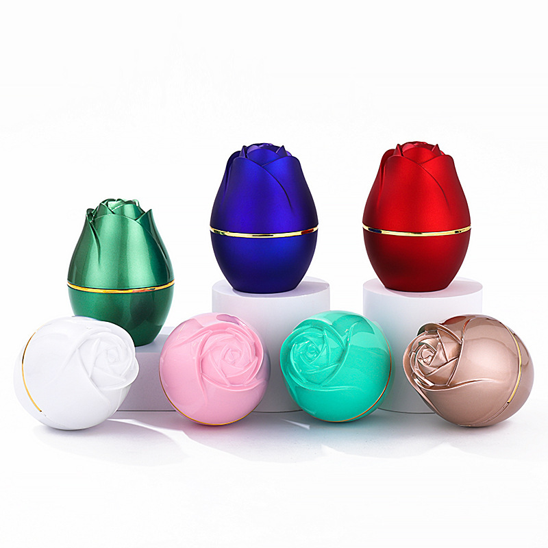 kotak cincin berbentuk mawar kreatif dengan lampu