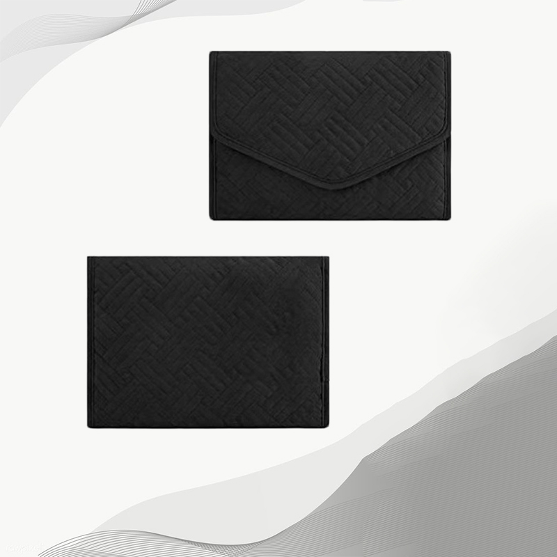 tas penyimpanan perhiasan kulit organizer lipat portabel