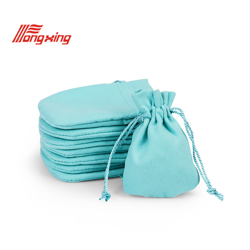 drawstring flannelette bag soft cloth storage bag string velvet bag