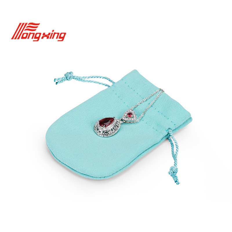 drawstring flannelette bag soft cloth storage bag string velvet bag