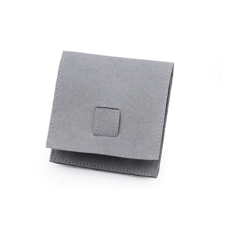 foldable travel jewelry pouch with snap closure