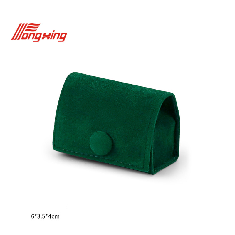 travelling portable jewelry storage case velvet jewellery pocket travel ring pouches