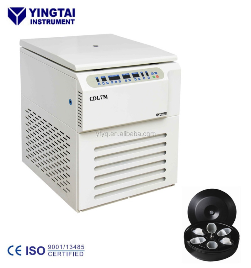 Large capacity Blood bank refrigerated centrifuge for 12 triple blood bag