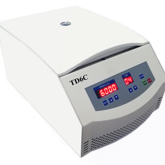 Benchtop Low Speed 6000 rpm Angle rotor 6x50ml Centrifuge TD6C