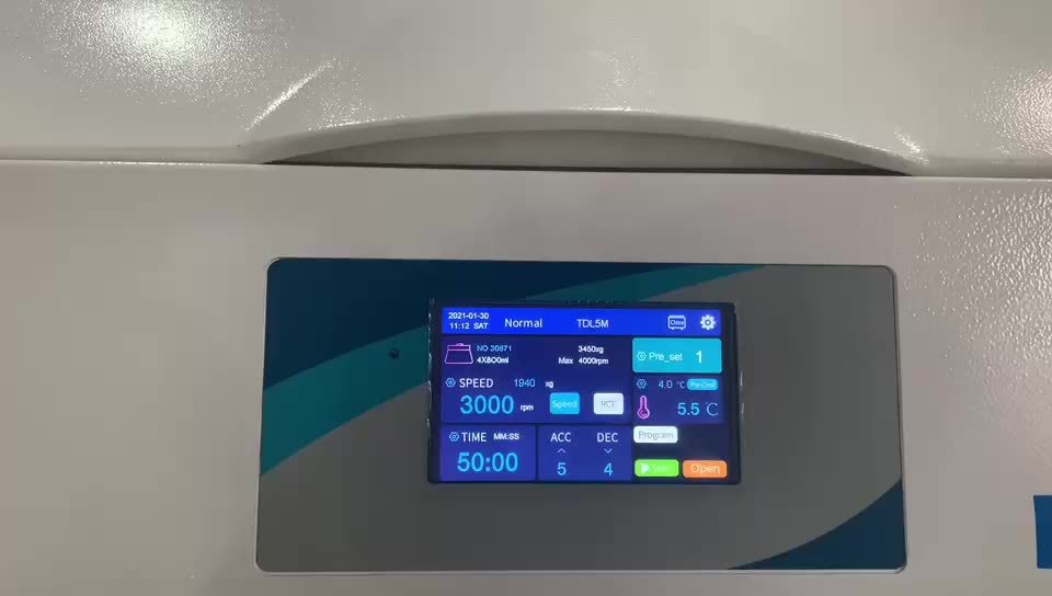 16000 об/мин ЖК-дисплей с сенсорным экраном, высокоскоростная охлаждаемая центрифуга с 24 пробирками 1,5/2 мл угловым ротором