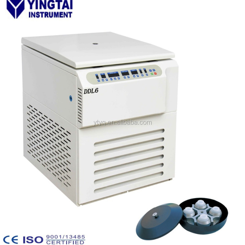 Центрифуга большой емкости с охлаждением ДДЛ6, 6000 об/мин, с мешком для крови