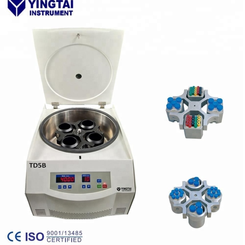 Сертифицировано CE ИСО, 4x500 мл/750 мл центрифуга с поворотным ротором и поворотным ковшом