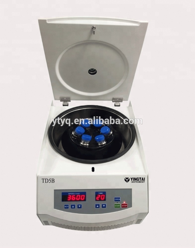 Low Speed large capacity swing bucket 4x800ml 5000 rpm lab centrifuge for lab and medical use