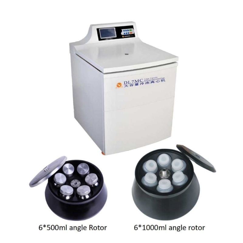 Настольная центрифуга с охлаждением большой емкости DL-7MC