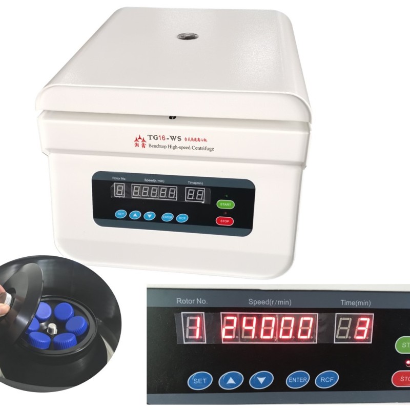 Лабораторная высокоскоростная лабораторная центрифуга TG16-WS со скоростью 16000 об/мин