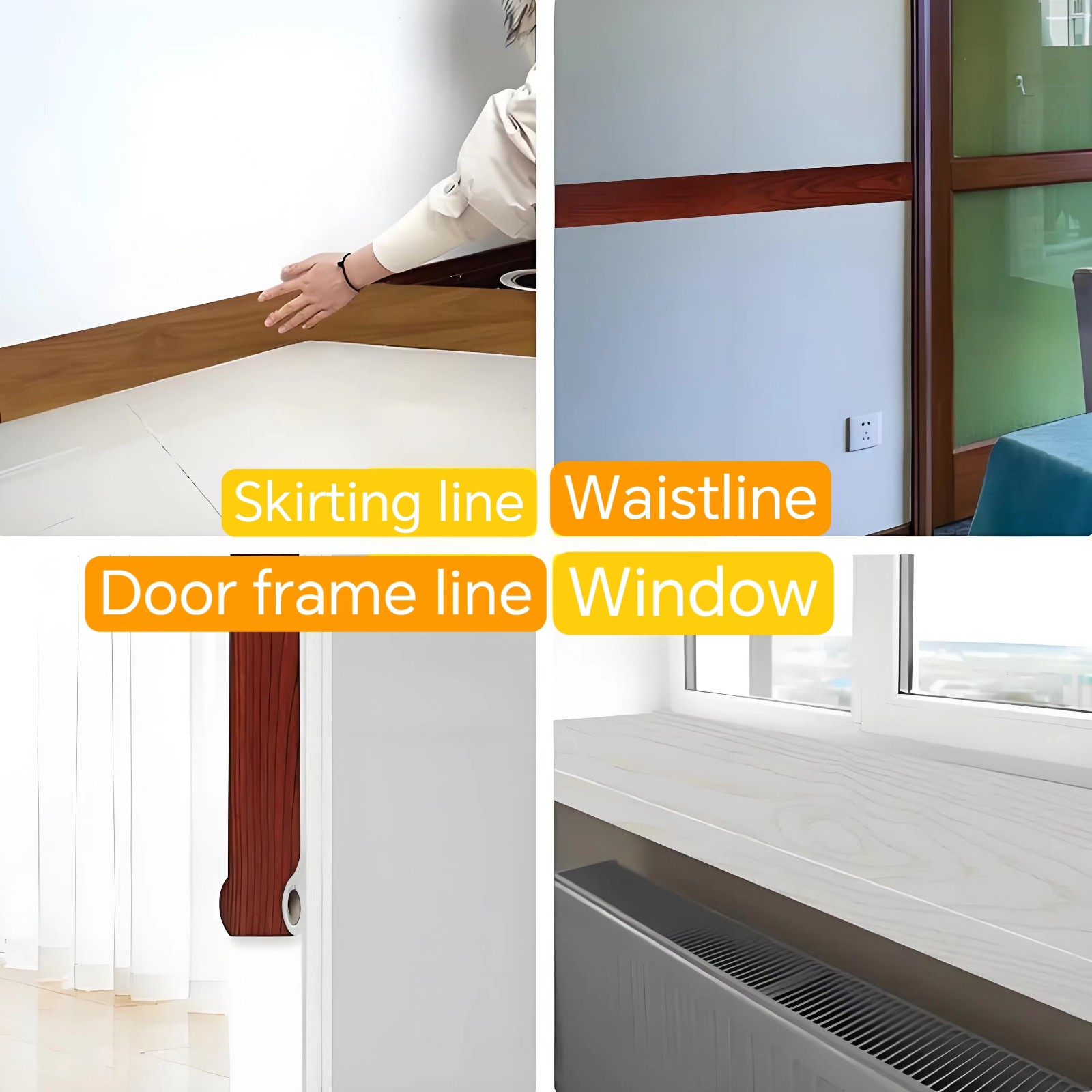 wooden edging strips