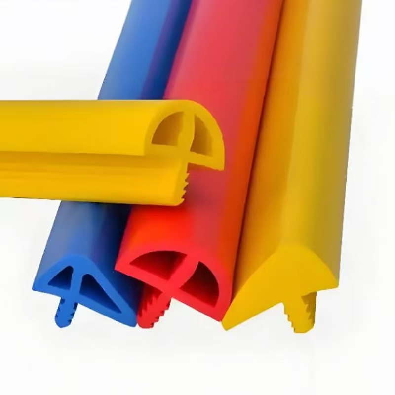 Hard rubber strips
