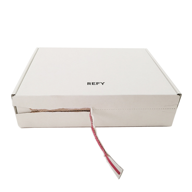 Custom Logo Printed Recycled Cardboard Zipper Shipping Box