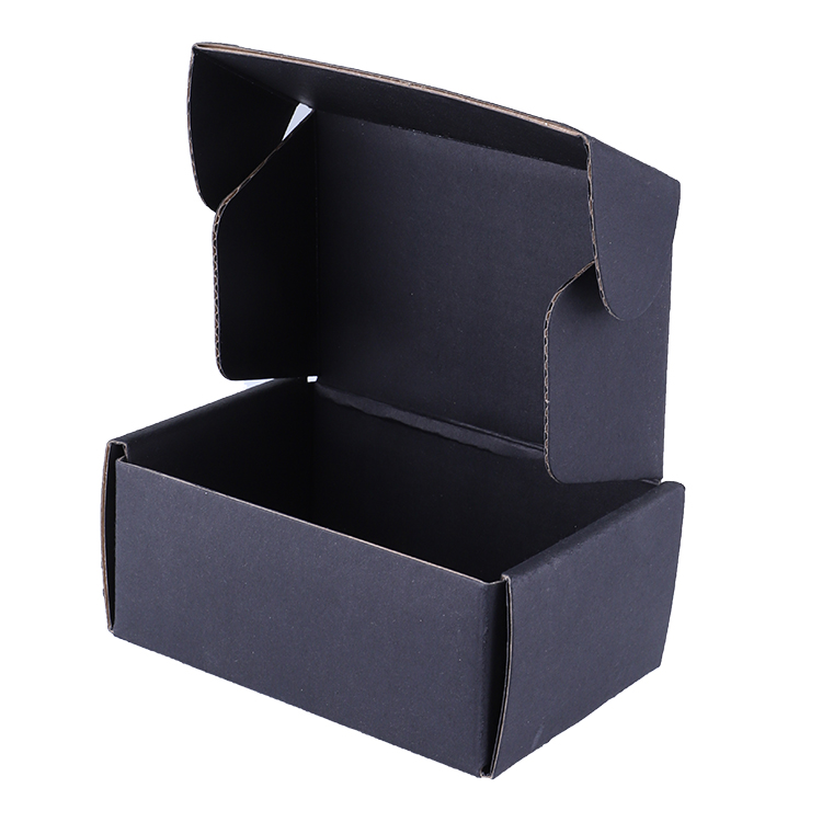 Custom Black Corrugated Paper Box for Environmental Recycling Clothing Packaging and Shipping Boxcustom paper box