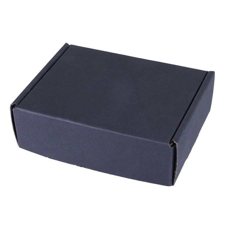 Custom Black Corrugated Paper Box for Environmental Recycling Clothing Packaging and Shipping Boxcustom paper box