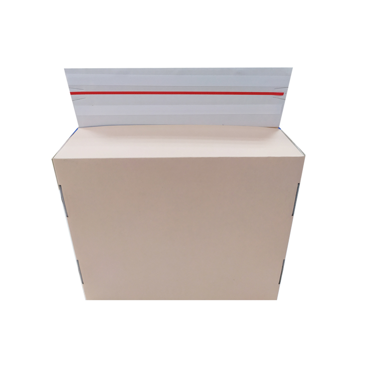 Custom Brown Biodegradable Shipping Box with Self-Seal and Zipper Closure 3mm Thick for Shoes Made from Cardboard