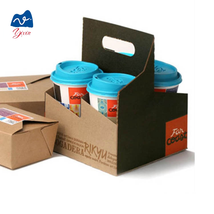 Hot Selling Custom Paper Packaging Boxes Newly Popular Folded Cardboard Design for 6 Bottles Beer Carrier Cheap Custom Accepted