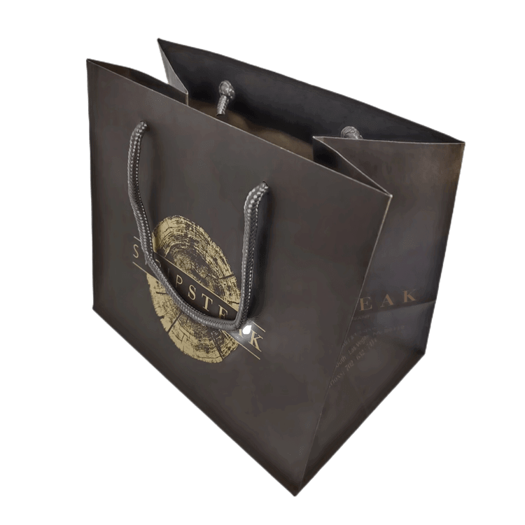 large shopping bags logo printed for gifts custom luxury paper bag with logoCoated Paper Shopping Bag