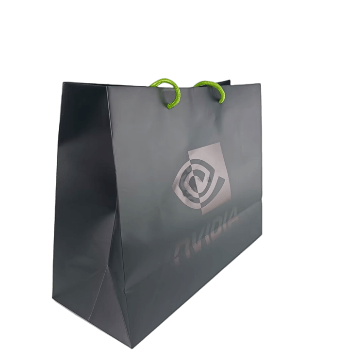 2024 new design Christmas gift Custom Printed Eco friendly Wedding Birthday Gift Paper Bag with ribbon