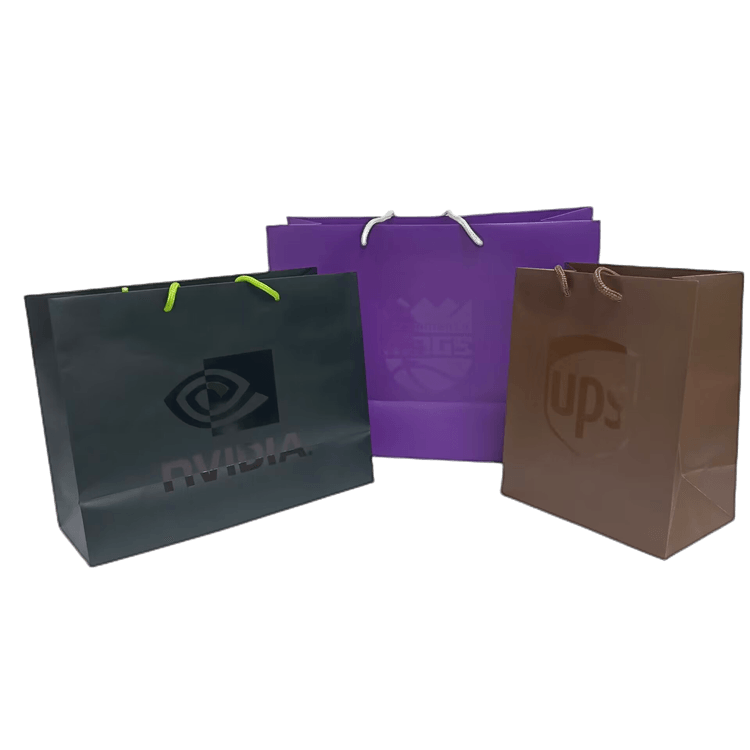Custom Luxury Gift Garment Paper Shopping Bags With Logo PrintCoated Paper Shopping Bag