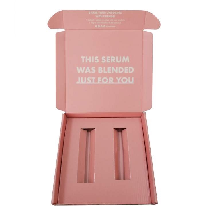 Custom Designed Tear-Off Strip Corrugated Paper Shipping Boxes Recycled Zipper Mailer Boxes