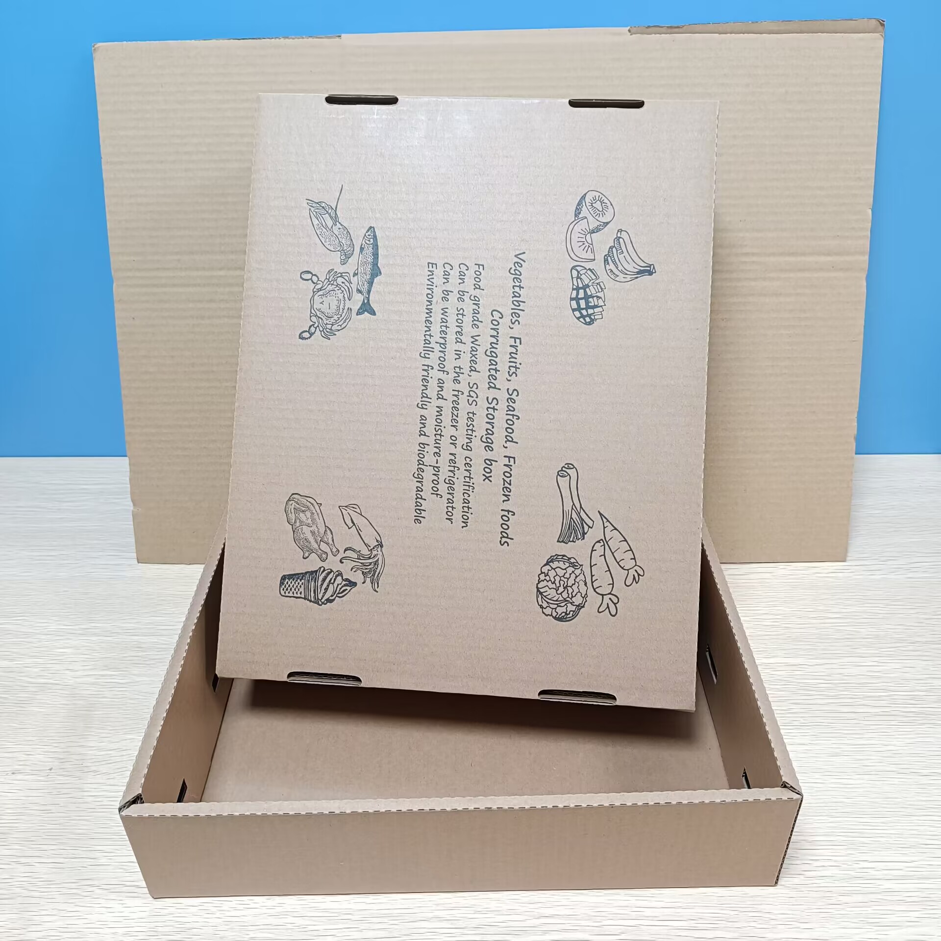 Custom CMYK Printed Corrugated Cardboard Folding Cookie Box for Bakery for Food Packaging