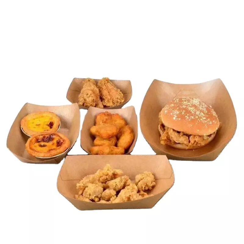 Eco-friendly food packing box custom logo cmyk printed wholesale fried chicken packaging paper boxes