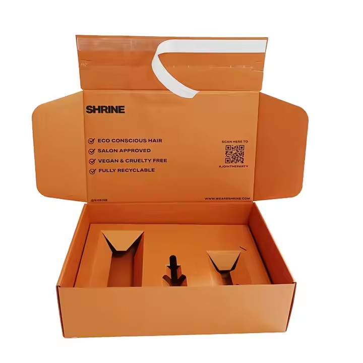 Recyclable Corrugated Shipping Box for Clothing Packaging and Gift Mail Environmentally Friendly Paper Boxes